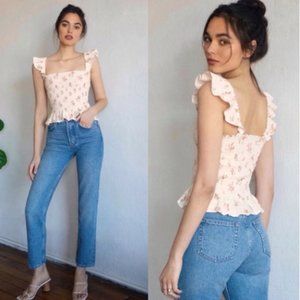 Reformation Junebug Top in "Mildred" - size Small